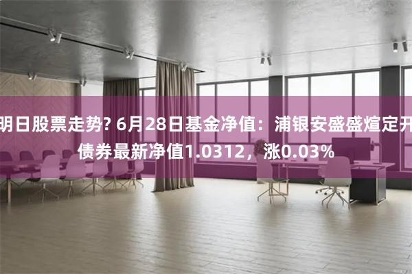 明日股票走势? 6月28日基金净值：浦银安盛盛煊定开债券最新净值1.0312，涨0.03%