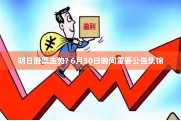 明日股票走势? 6月30日晚间重要公告集锦