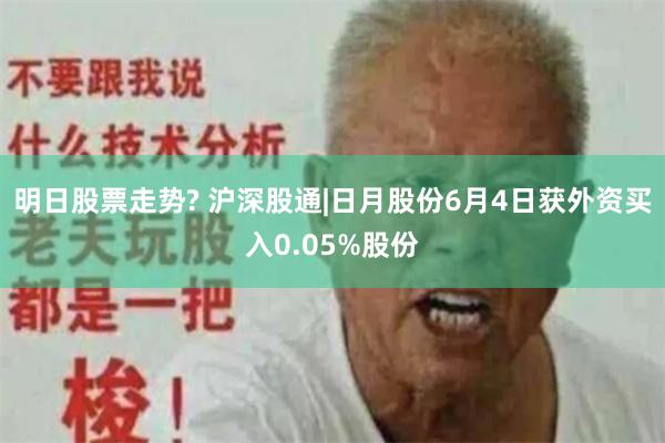 明日股票走势? 沪深股通|日月股份6月4日获外资买入0.05%股份