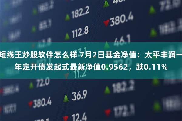 短线王炒股软件怎么样 7月2日基金净值：太平丰润一年定开债发起式最新净值0.9562，跌0.11%