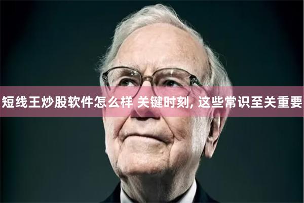 短线王炒股软件怎么样 关键时刻, 这些常识至关重要