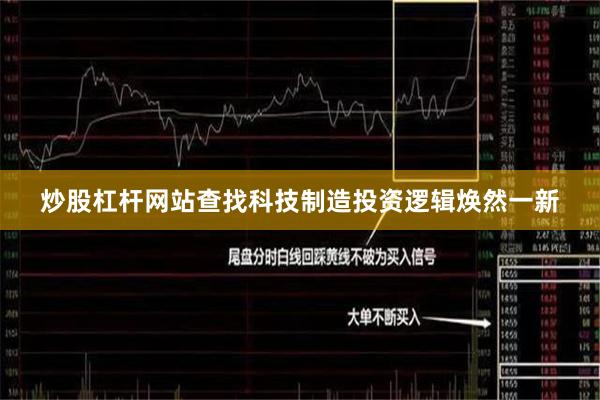 炒股杠杆网站查找科技制造投资逻辑焕然一新