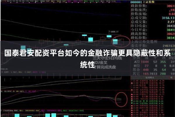 国泰君安配资平台如今的金融诈骗更具隐蔽性和系统性